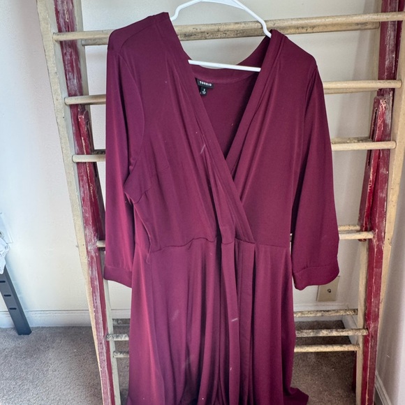 Torrid Deep Burgundy Midi Dress - Picture 1 of 1